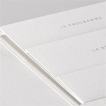 Faire-part mariage lyrisme pocketfold - Détail du faire-part