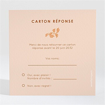 Carton réponse mariage réf. N3002174