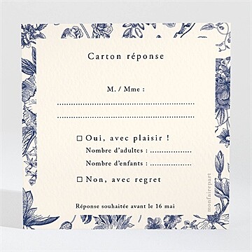 Carton réponse mariage réf. N3002175