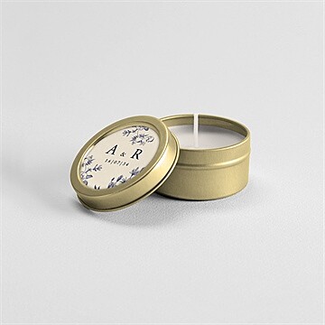 Bougie mariage exotique or - Mise en situation