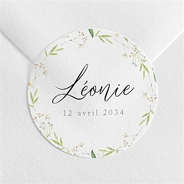 Sticker naissance marguerite