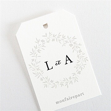 Marque-place mariage sublime étiquette - Dos de l'étiquette