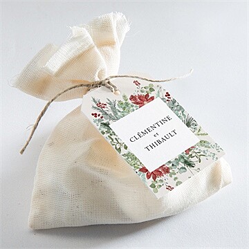 Etiquette mariage jardin fleuri - Mise en situation