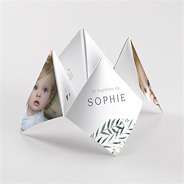 Faire-part de baptême jolie annonce cocotte