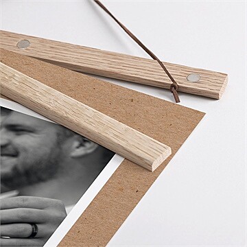 Affiche annonce grossesse calendrier - Détail des supports en bois