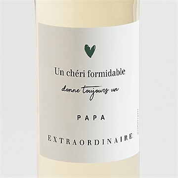 Étiquette bouteille annonce grossesse bientôt papa