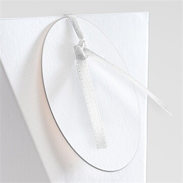 Boîte de dragées baptême vierge étui - Détail de la boîte