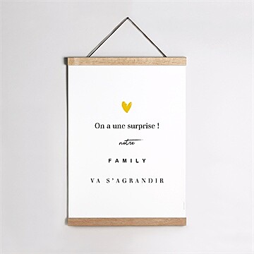 Affiche annonce grossesse la famille s'agrandit !