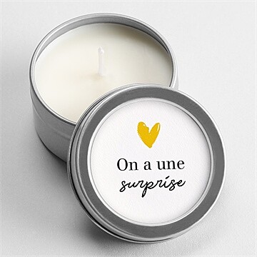 Bougie annonce grossesse la famille s'agrandit ! argent