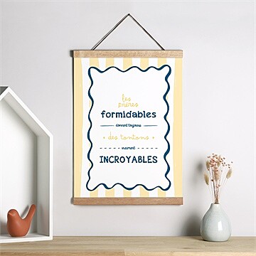 Affiche annonce grossesse tonton - Mise en situation