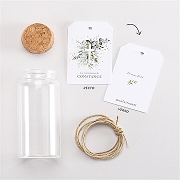 Boîte de dragées communion espérance mignonette - Vue d'ensemble