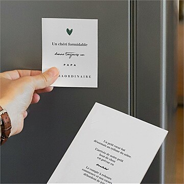 Carte annonce grossesse bientôt papa duo - Mise en situation
