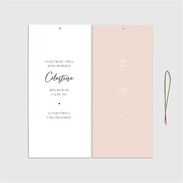Faire-part naissance petit chéri pochette duo - Cartes intérieures recto