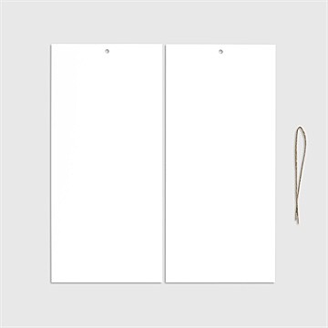 Faire-part naissance vierge 100% pochette duo - Cartes intérieures recto