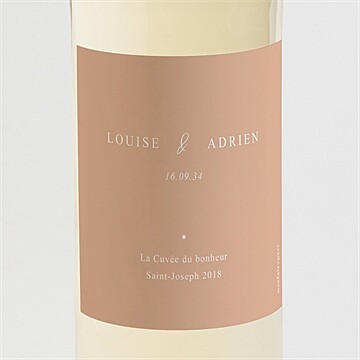 Etiquette de bouteille mariage réf. N3002216
