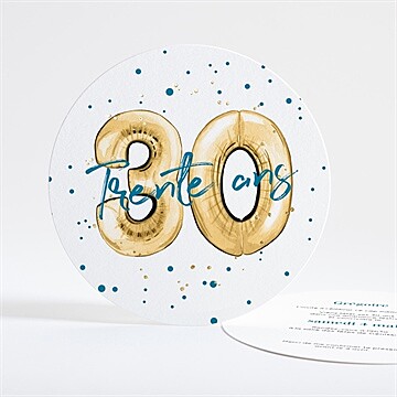 Invitation anniversaire ballon 30 ans