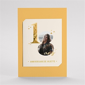 Invitation anniversaire paillette - Mise en situation