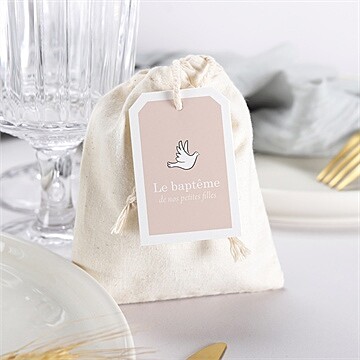 Pochon baptême petites soeurs - Mise en situation