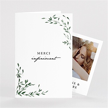 Remerciement mariage l'olivier plié duo