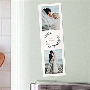 Remerciement mariage rien que nous photomaton duo - Mise en situation