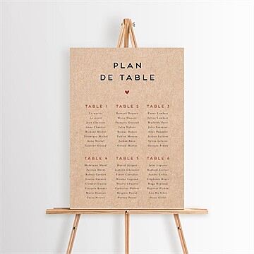 Plan de table mariage réf. N260534