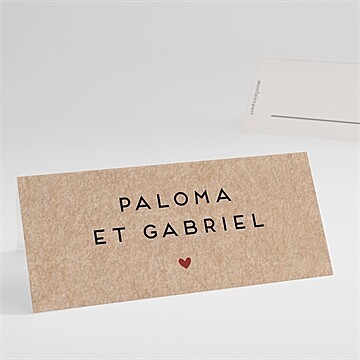 Marque-place mariage champagne