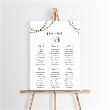 Plan de table mariage réf. N260536