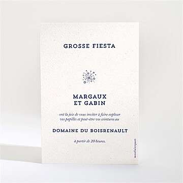Carton d'invitation mariage réf. N210260