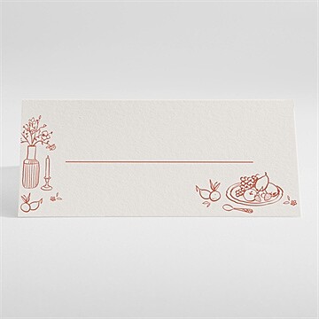 Marque-place mariage a l'italienne - Dos du marque-place