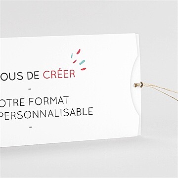 Faire-part naissance 100% à inventer pochette duo