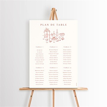 Plan de table mariage réf. N260539