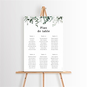 Plan de table mariage réf. N260540