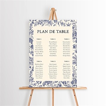Plan de table mariage exotique