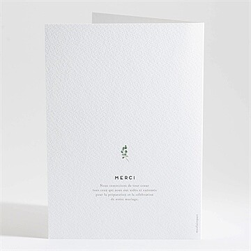 Livret de messe mariage amour elegant - Dos du livret