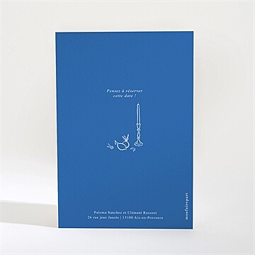 Save the Date mariage dolce vita - Dos de la carte