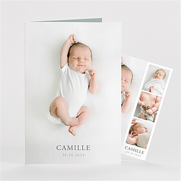 Carte pliée - portrait