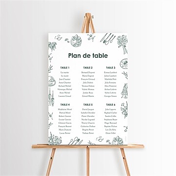 Plan de table mariage réf. N260545