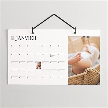 Calendrier détachable ma première année en photos