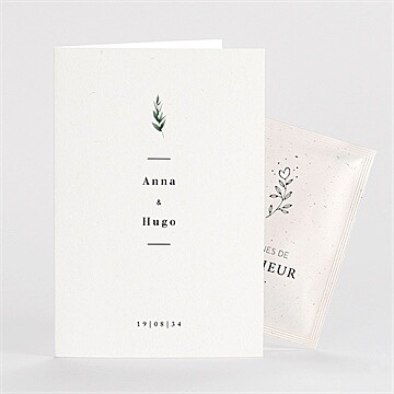 Carte pliée - portrait