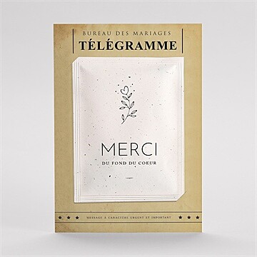 Remerciement mariage notre télégramme graines