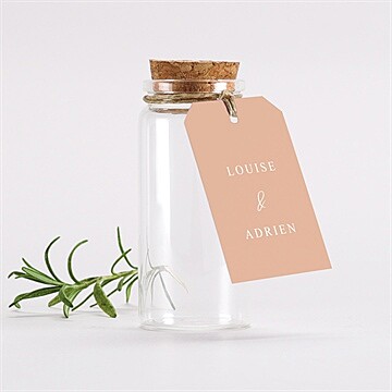 Mignonette mariage bel éclat étiquette