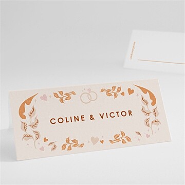 Marque-place mariage hippie