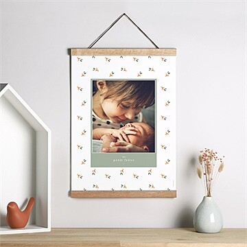 Affiche naissance mon petit frère - Mise en situation