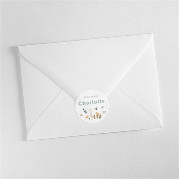 Sticker naissance tendres animaux - Mise en situation