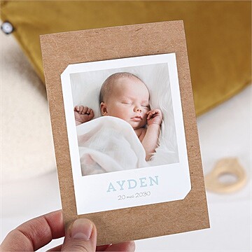 Faire-part naissance cocotte en folie duo !