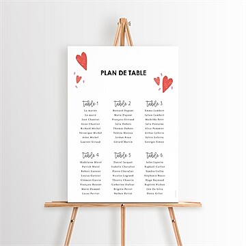 Plan de table mariage réf. N260557
