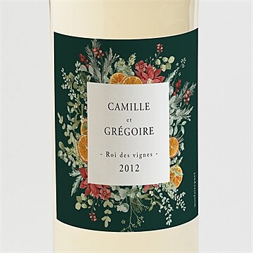 Etiquette de bouteille mariage réf. N3002223