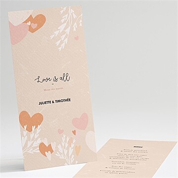 Menu mariage réf. N221381