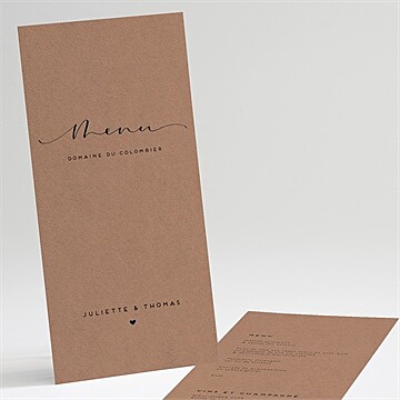Menu mariage réf. N221382