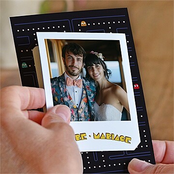 Remerciement mariage geek - Mise en situation